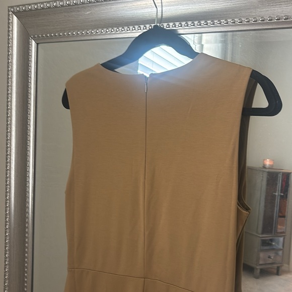 Banana Republic peephole Elegant fall Brown Sleeveless Dress - Picture 4 of 5